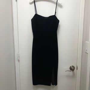 Express Black Velvet Dress